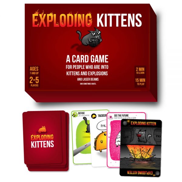 Image result for exploding kittens board game