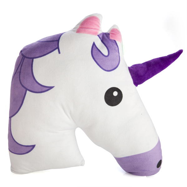 unicorn emoji cushion