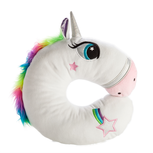 blue unicorn pillow